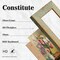 11x14 Picture Frame, Vintage Picture Frames 11x14 Plexiglass Glass for Wall Display, Rustic 11 x 14 Photo Frame Antique Gold Green, Widen Border